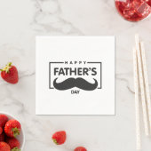 Happy Father's Day Mustache | Serviette (Beispiel)