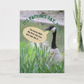 HAPPY FATHER'S DAY/MY DAD NUMERO UNO/GOOSE IMAGE KARTE (Vorderseite)
