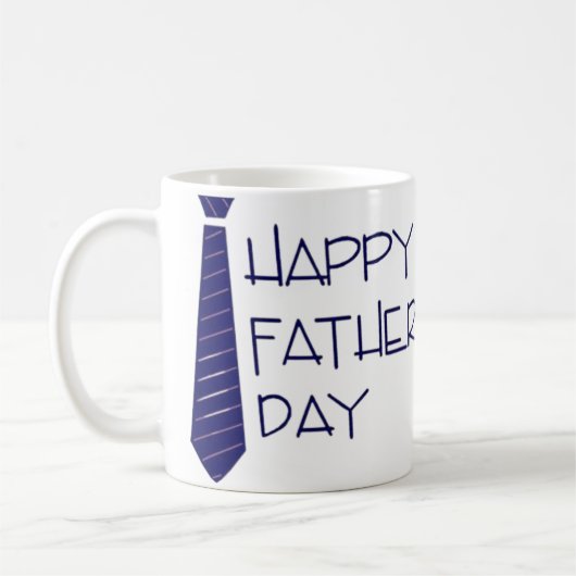 Happy Father's Day Neck Tie Kaffeetasse (Links)