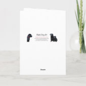 Happy Father's Day - Niedlicher Funny Dog Vater - Dankeskarte (Rückseite)