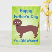 Happy Father's Day, Old Weiner Karte (Gelbe Blume)