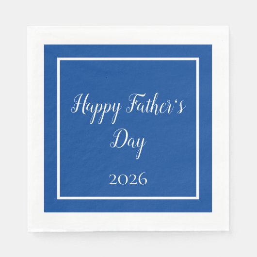 Happy Father's Day Party Serviette (Vorderseite)
