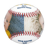 Happy Fathers Day Personalized Best Daddy Ever Baseball (Vorderseite)