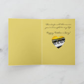 Happy Father's Day Piano and Music Karte (Innenseite)