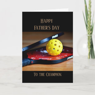 Happy Father's Day Pickle Ball Sport Champion  Karte