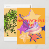 HAPPY FATHER'S DAY  POSTKARTE (Vorne/Hinten)