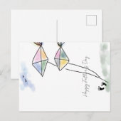 Happy Father's Day Postkarte (Vorne/Hinten)