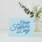 Happy Fathers Day Postkarte (Stehend Vorderseite)