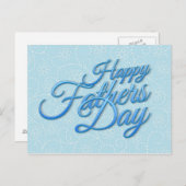 Happy Fathers Day Postkarte (Vorne/Hinten)