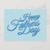 Happy Fathers Day Postkarte (Vorderseite)