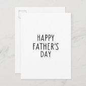 Happy Father's Day Quote Card Postkarte (Vorne/Hinten)