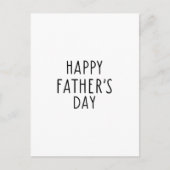 Happy Father's Day Quote Card Postkarte (Vorderseite)