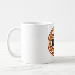 Happy Father's Day Shirt - Retro Abzeichen Kaffeetasse
