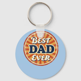 Happy Father's Day Shirt - Retro Abzeichen Schlüsselanhänger