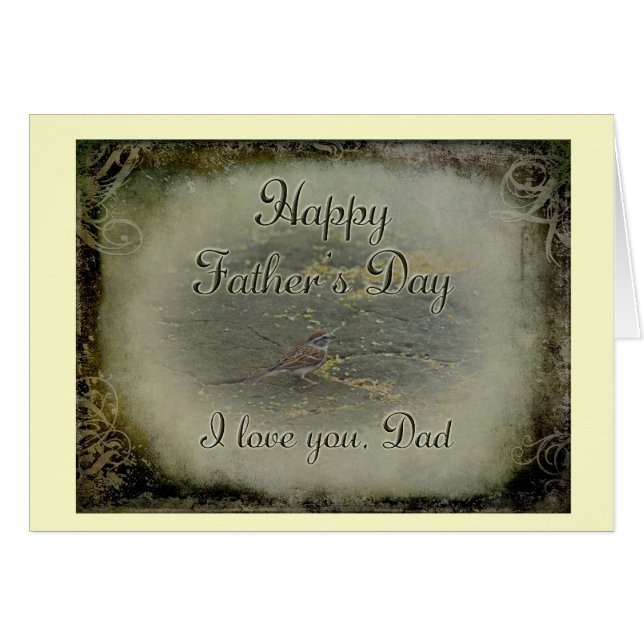 Happy Father's Day - Sparrow (Vorderseite (Horizontal))