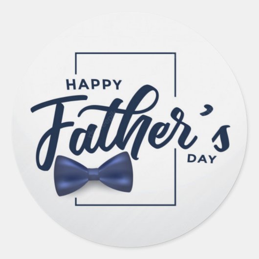 Happy Father's Day Special Runder Aufkleber (Vorderseite)