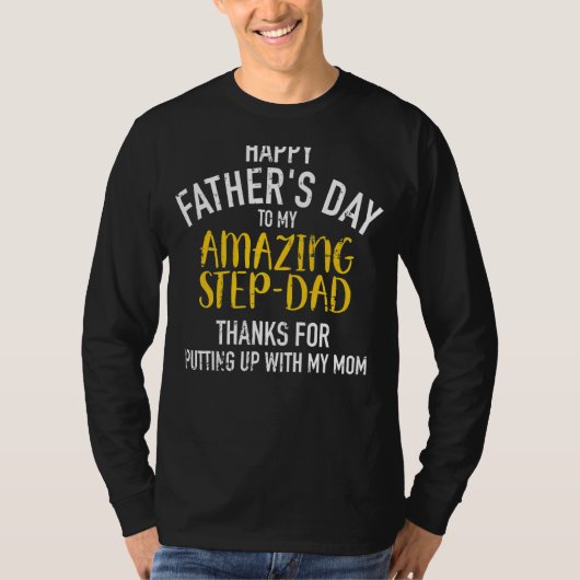 Happy Father's Day Step Vater T-Shirt (Vorderseite)