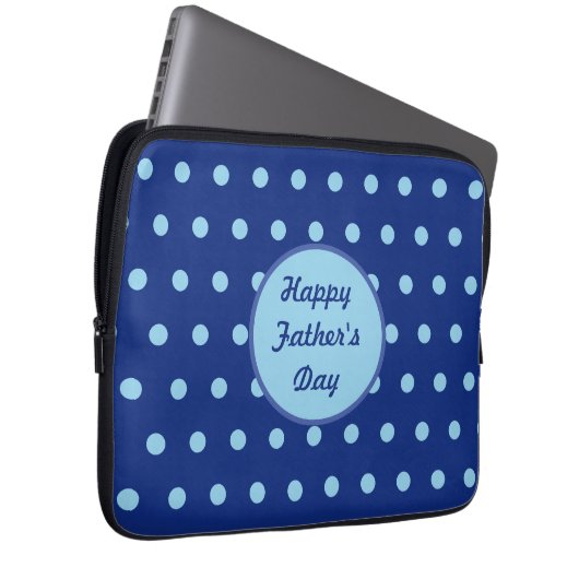 Happy Father's Day Tablet Case (Navy & Soft Blue) (Vorne Rechts)