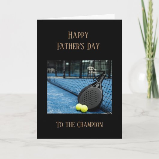 Happy Father's Day Tennis Sport Champion  Karte (Vorderseite)