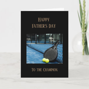 Happy Father's Day Tennis Sport Champion  Karte