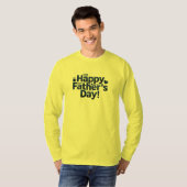 Happy Father's Day Text Design T-Shirt (Vorne ganz)