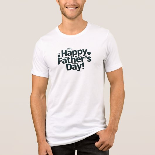 Happy Father's Day Text Design Tri-Blend Shirt (Vorderseite)