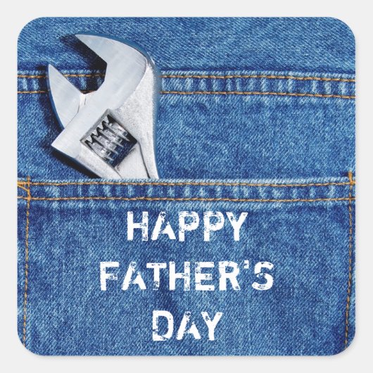 Happy Father's Day Tool Sticker (Vorderseite)