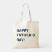 Happy Fathers Day Tote Bag Tragetasche (Rückseite)