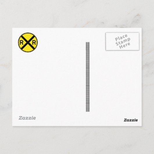 Happy Father's Day Train Postcard Postkarte (Rückseite)