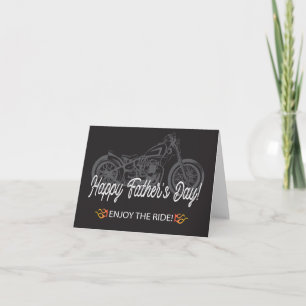 Happy Father's Day with Motorcycle Enjoy the Ride Karte