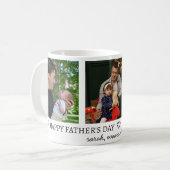 Happy Father's Day World's Best Vater 3 Foto Kaffeetasse (Vorderseite Links)