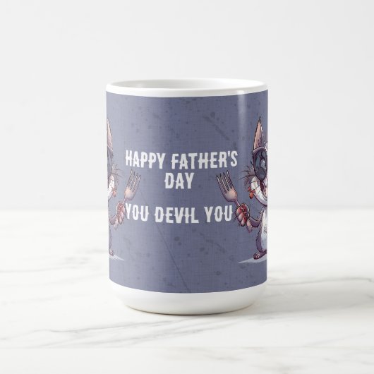 Happy Father's Day You Devil You Kaffeetasse (Mittel)