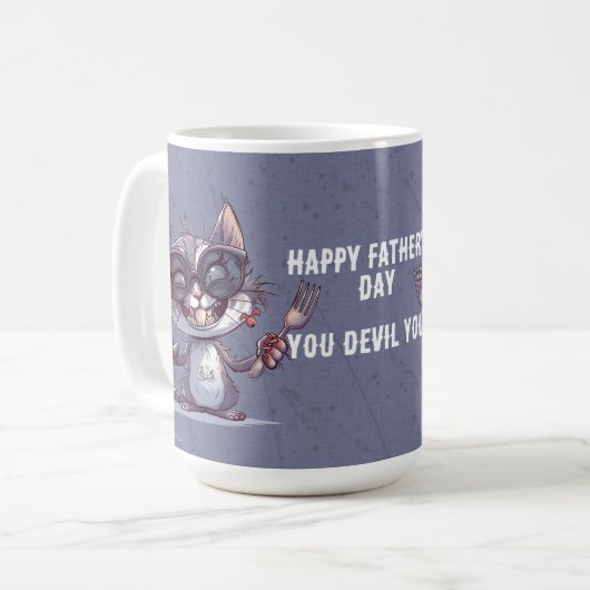 Happy Father's Day You Devil You Kaffeetasse (Vorderseite Links)