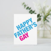 Happy Father's Gay Postkarte (Stehend Vorderseite)