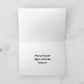 Happy Father's Wood Duck On A Log Karte (Innenseite)