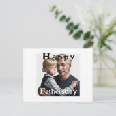 Happy Fathersday. Fijne vaderdag Postkarte (Stehend Vorderseite)