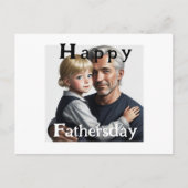 Happy Fathersday. Fijne vaderdag Postkarte (Vorderseite)
