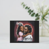 Happy fathersday. Fijne vaderdag Postkarte (Stehend Vorderseite)