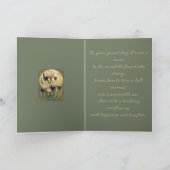 Happy February Birthday Iris Flowers Karte (Innenseite)