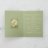 Happy February Birthday Primrose Flowers Karte (Innenseite)