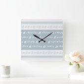 Happy Feeling Quadratische Wanduhr (Zuhause)