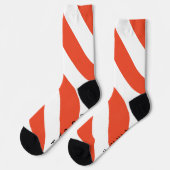 Happy Feet Candy Cane Socks Socken (Linkes Detail)