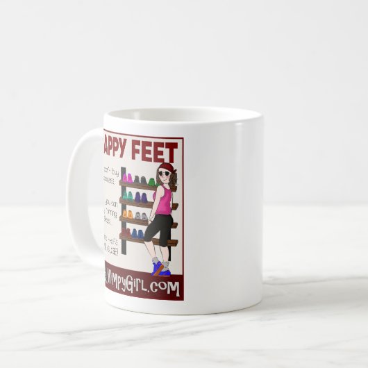Happy Feet Kaffeetasse (Vorderseite Links)