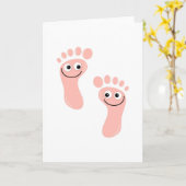 Happy Feet Karte (Gelbe Blume)