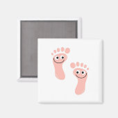 Happy Feet Magnet (Vorderseite/Rückseite)