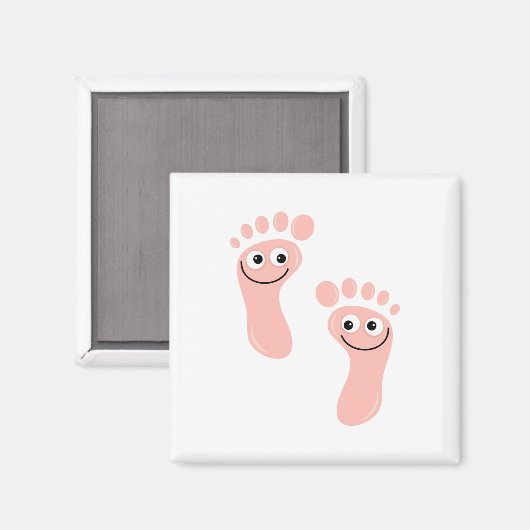 Happy Feet Magnet (Vorderseite/Rückseite)