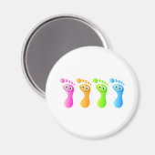 Happy Feet Magnet (Vorderseite/Rückseite)