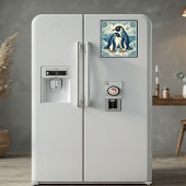 Happy Feet Penguin Ice Bird Couple Snow Glacier Magnet