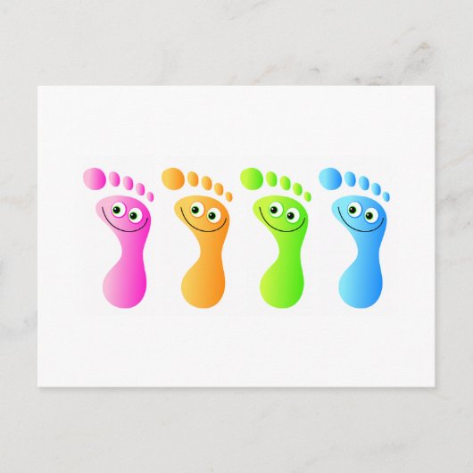 Happy Feet Postkarte (Vorderseite)