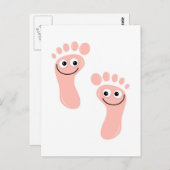 Happy Feet Postkarte (Vorne/Hinten)